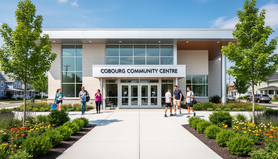 Exterior view of the Cobourg Community Centre building at 750 D’Arcy Street